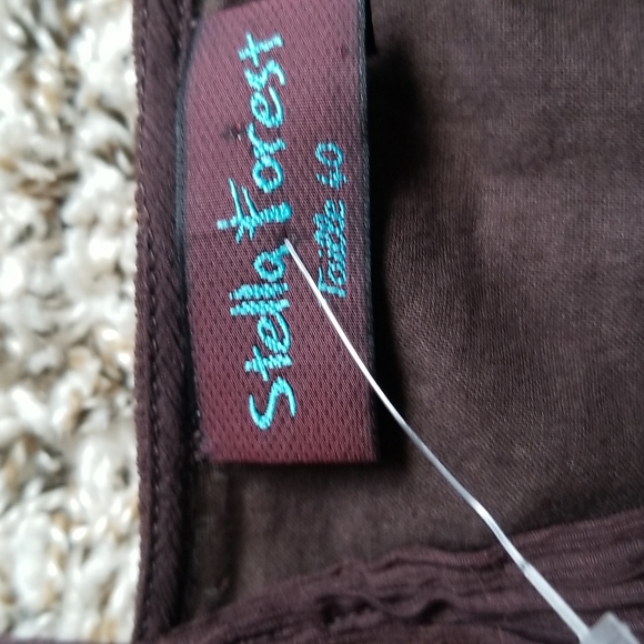 Stella Forest Brown Silk Summer Dress. - Picture 9 of 9